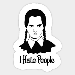 I Hate People Sticker